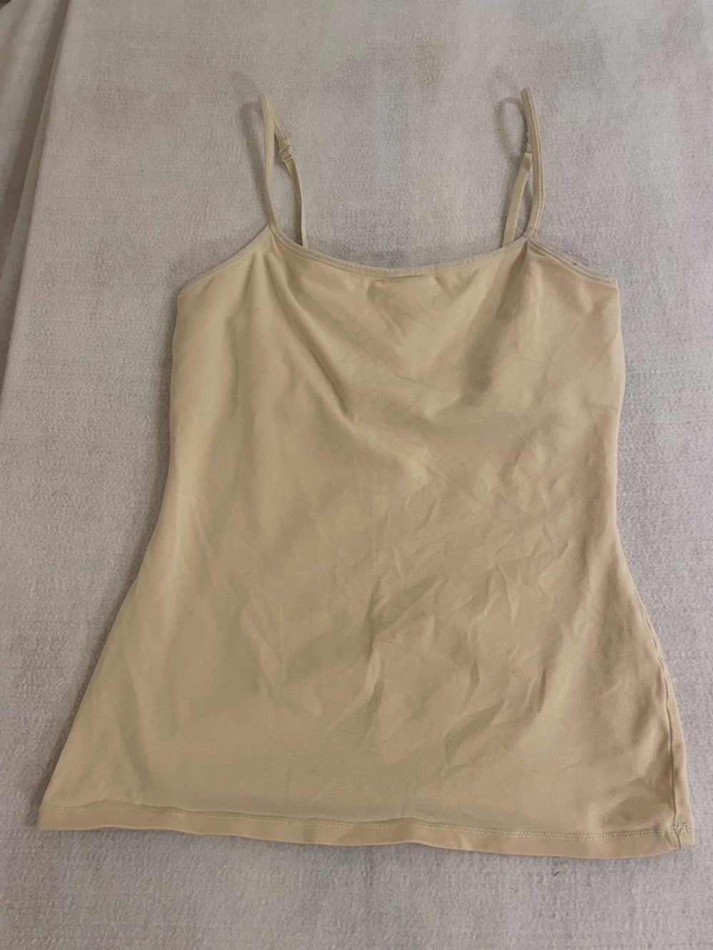 Beige Spaghetti Strap Cami Tank Top - Women